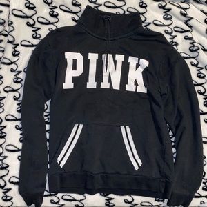 PINK quarter zip sweater